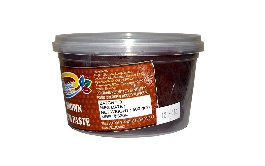 Reece Brown Gum Paste    Tub  500 grams